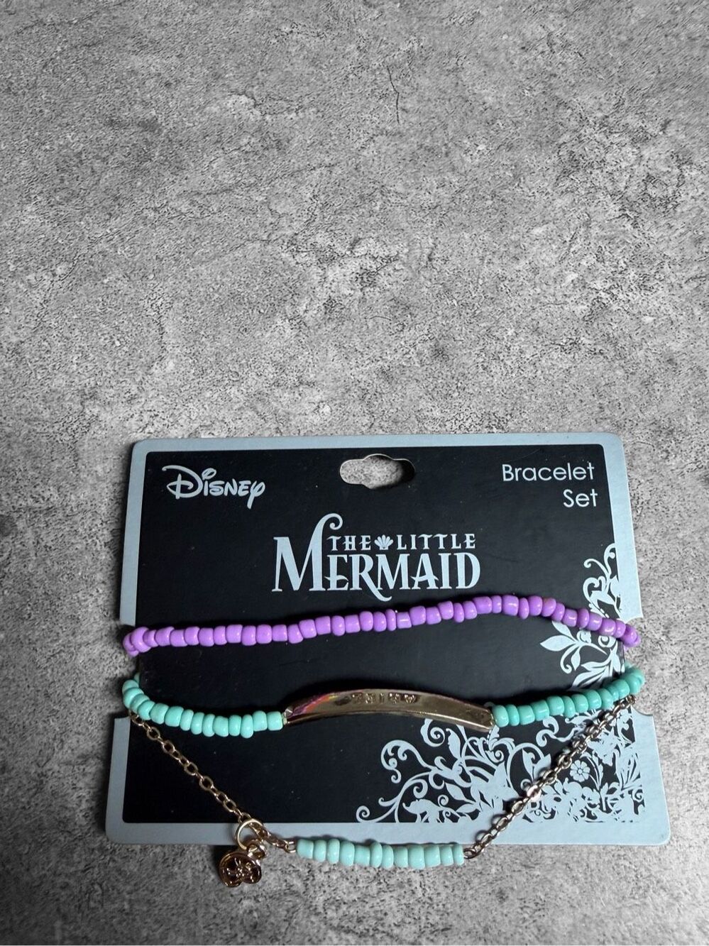 Disney The Little Mermaid Ariel Bracelet Set – Neon Tuesday – New on Card